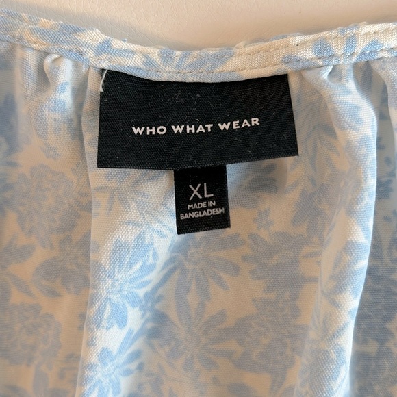 Who What Wear Floral Smocked Midi Dress - Picture 7 of 9